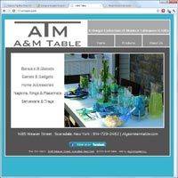 A&M Table Website Screenshot