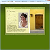 Screenshot of Lynn Pearl's Website