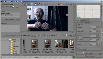 Raw Therapee Screen Shot