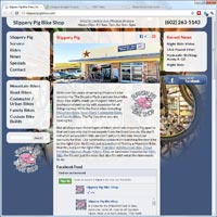 Slippery Pig Bikes Website Screenshot
